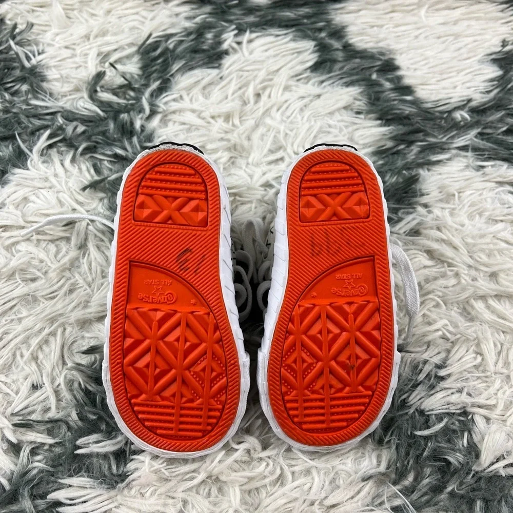 Converse Not A Chuck Kids Youth Sneaker White Orange Size Youth 6